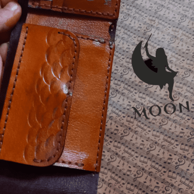 Handmade men's pocket wallet in genuine leather 