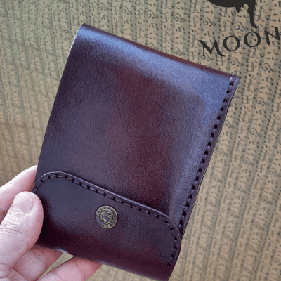 Handmade men's pocket wallet in genuine leather 