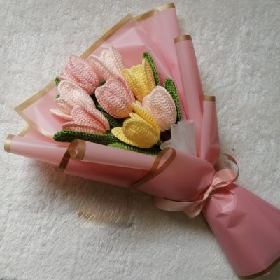 بوكيه ورده تيوليب كروشيه