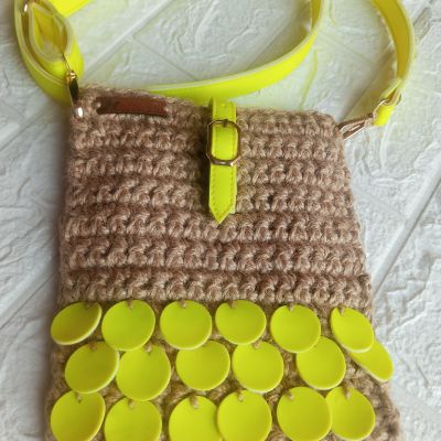 شنطه بخيط الخيش 