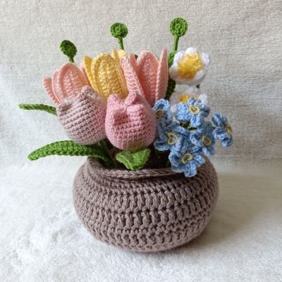 فازه ورد كروشيه 