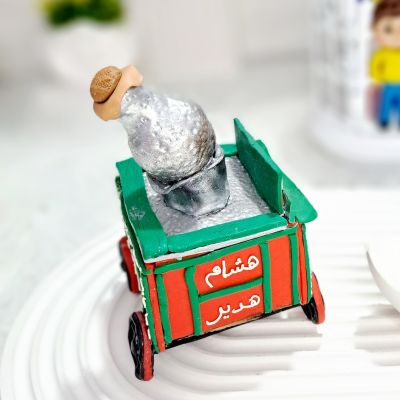 Miniature model of the popular bean cart