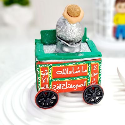 Miniature model of the popular bean cart