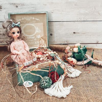 Box made of carved wood