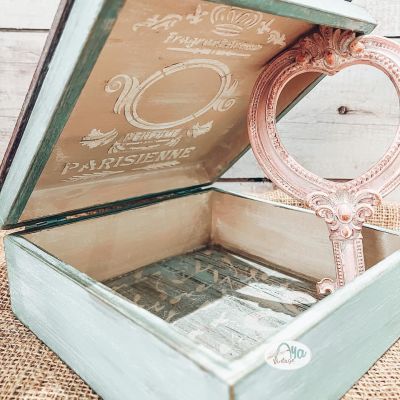 Box made of carved wood