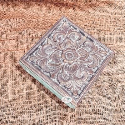 Box made of carved wood