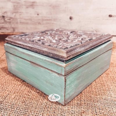 Box made of carved wood