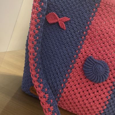 شنطة مكرمية للشاطئ