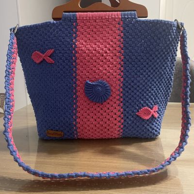 شنطة مكرمية للشاطئ