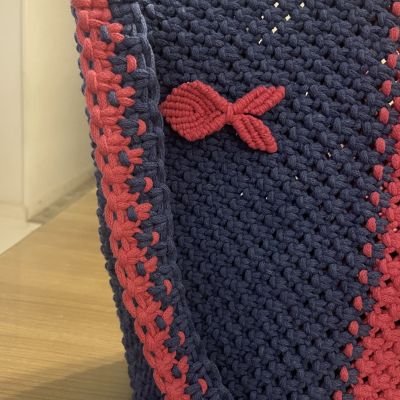 شنطة مكرمية للشاطئ