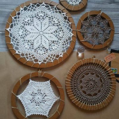 مجموعة تابلوهات بوهو بفن الكروشيه 