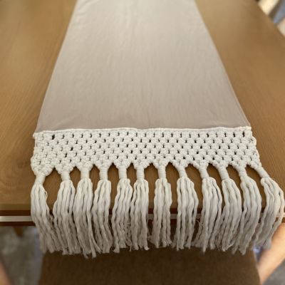 Macrame table runner