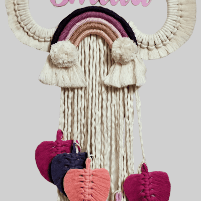 Macrame Frames For Newborn's Name 