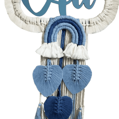 Macrame Frames For Newborn's Name 