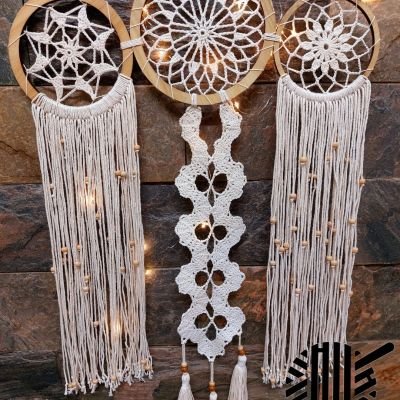 Crochet wall hanging 