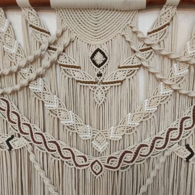  معلقه مكرمية كبيرة 