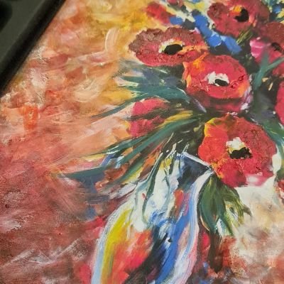 تابلو الوردات الحمراء