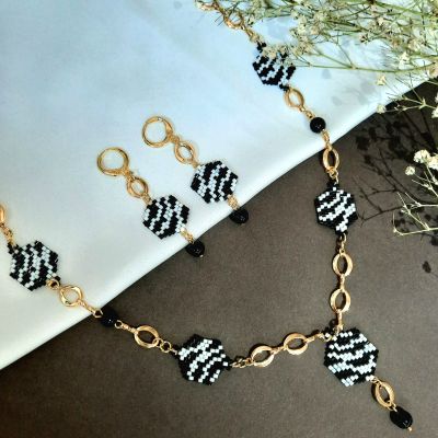  مجموعة تصميم جلد الحمار الوحشى من خرز الميوكى 