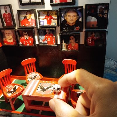  لكل عشاق النادى الاهلى كرسى مصغر للنادي الاهلى