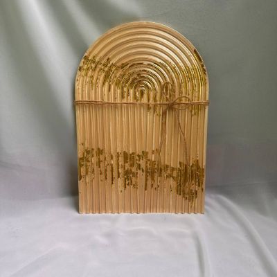 ديكور منزل باللون الشامبانيا، 4 قطع مع ورق الذهب