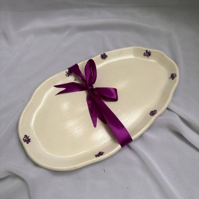 ديكور منزل ابيض 4 قطع مع احجار لافندر