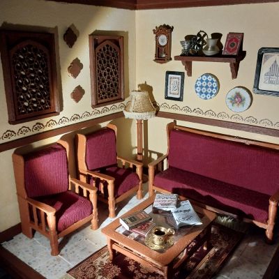 غرفه انتريه اسيوطى مصغره 