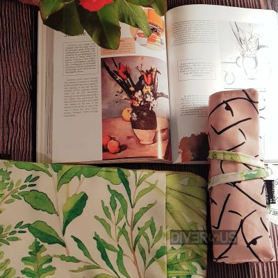 حافظة اقلام قابلة للطي + حافظة اقلام بسوستة