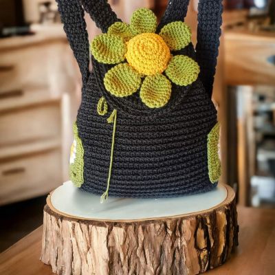 شنطه باك كروشيه