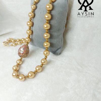 عقد من احجار اللؤلؤ المايورك 