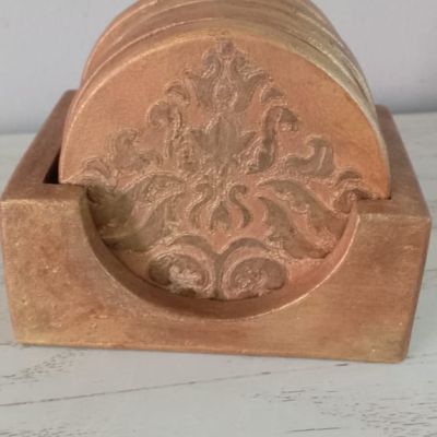Coasters metallic paint 