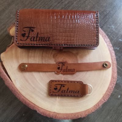 بورتفيه حريمى جلد طبيعى 🤎