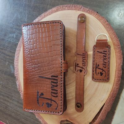 بورتفيه حريمى جلد طبيعى 🤎