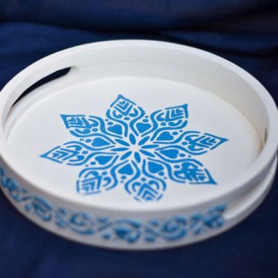 صينيه صغيره بستايل والوان يوناني