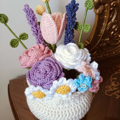 فازه ورد كروشيه متنوعه