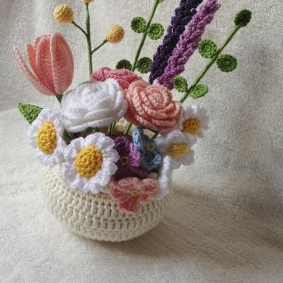 فازه ورد كروشيه متنوعه