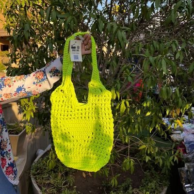 Crochet shoulder bag 