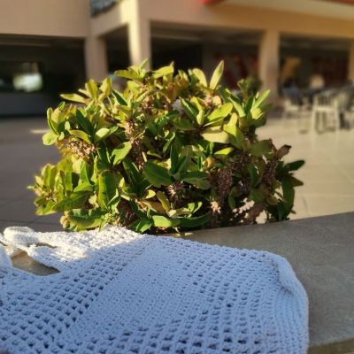 Crochet shoulder bag 