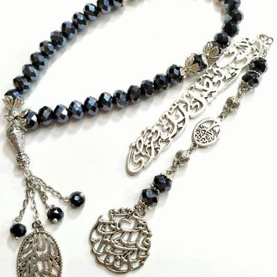 سبحه من الكريستال عدد33مع فاصل المصحف 