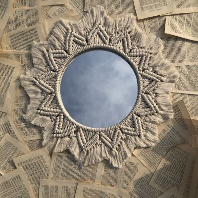 Macrame mirror