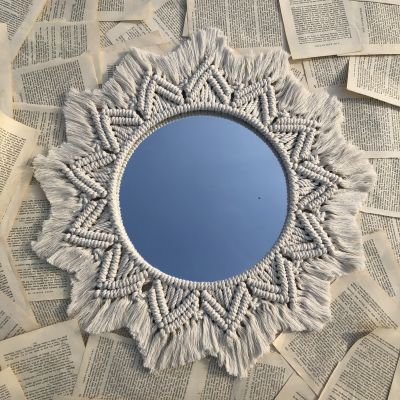 Macrame mirror
