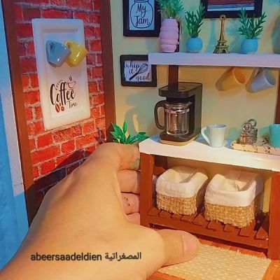 ماكيت مصغر لركن القهوة