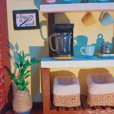 ماكيت مصغر لركن القهوة