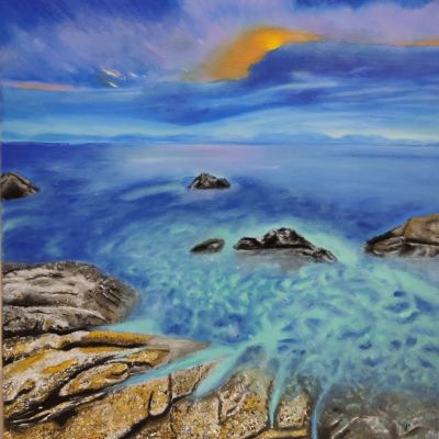 لوحه زيتيه علي كانفس 