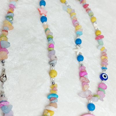 عقد من  كسر احجار العقيق 