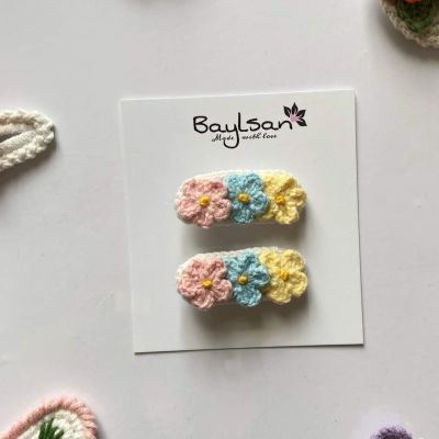 اتنين مشبك.. ٣ وردات باستل