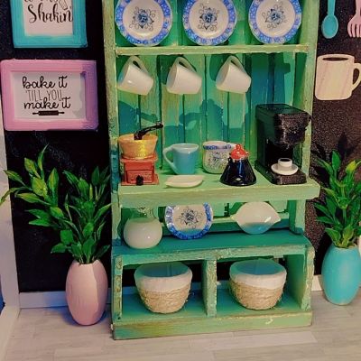 ماكيت مصغر لركن القهوة