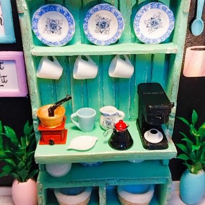 ماكيت مصغر لركن القهوة