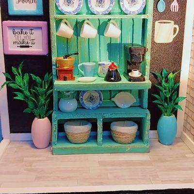 ماكيت مصغر لركن القهوة