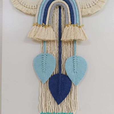 سحابة مكرمية باسم الطفل واضاءة 