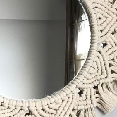 Macrame decorative mirrors  